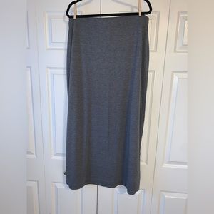 Old Navy Charcoal Gray Maxi Skirt with slit size XL